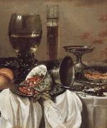 Pieter Claesz Still Life with Drinking Vessels oil painting reproduction